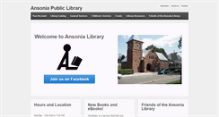 Desktop Screenshot of ansonialibrary.org