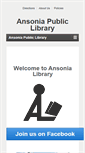 Mobile Screenshot of ansonialibrary.org